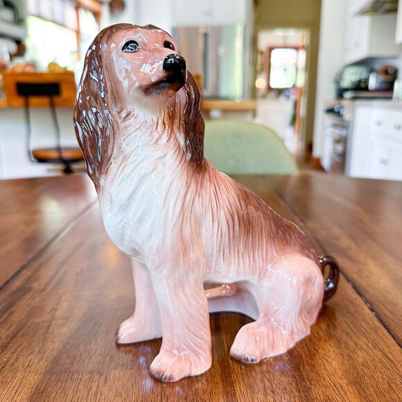Kingston Pottery England Hand Painted Afghan Dog Statue Figurine - Picture 5 of 13